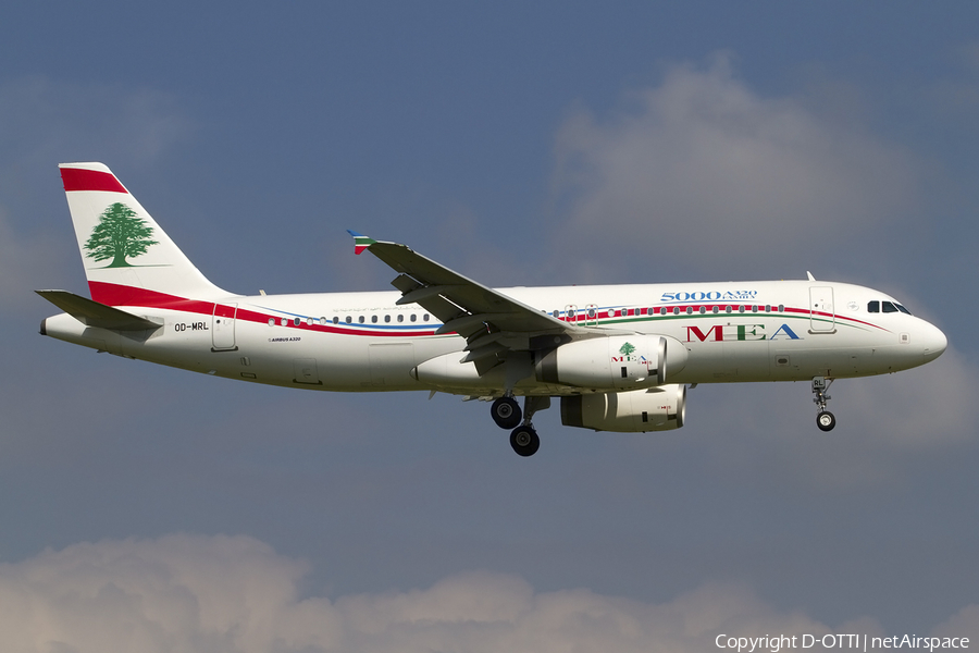 MEA - Middle East Airlines Airbus A320-232 (OD-MRL) | Photo 410489