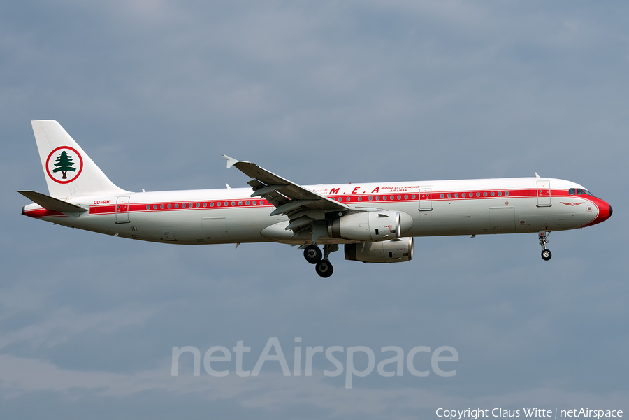 MEA - Middle East Airlines Airbus A321-231 (OD-RMI) | Photo 371248