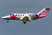 Pink Sparrow Cessna 525 CitationJet (OE-FGI) at  Hamburg - Fuhlsbuettel (Helmut Schmidt), Germany