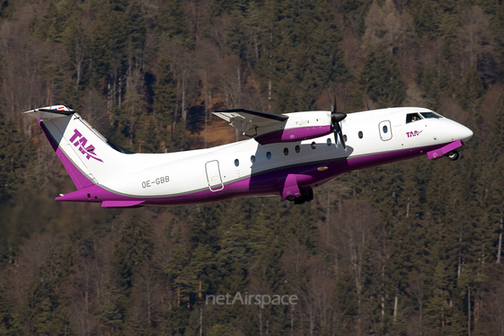 Tyrol Air Ambulance Dornier 328-110 (OE-GBB) at  Innsbruck - Kranebitten, Austria