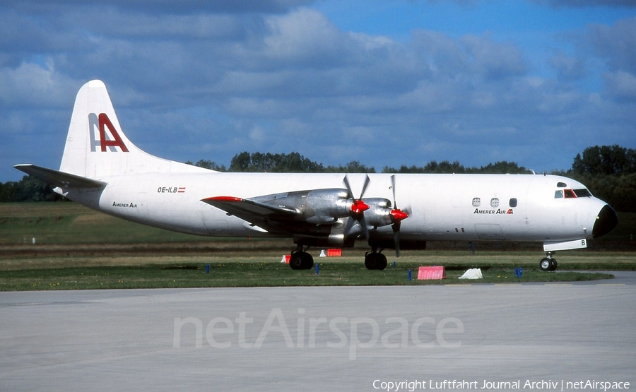 Amerer Air Lockheed L-188A(F) Electra (OE-ILB) | Photo 412585