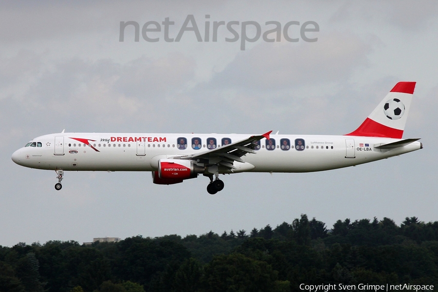 Austrian Airlines Airbus A321-111 (OE-LBA) | Photo 112194