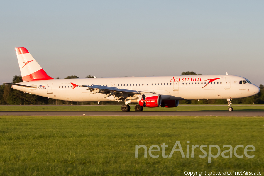 Austrian Airlines Airbus A321-111 (OE-LBA) | Photo 123106