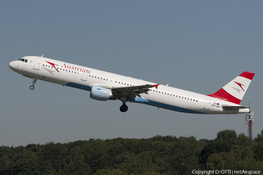 Austrian Airlines Airbus A321-111 (OE-LBA) | Photo 388273