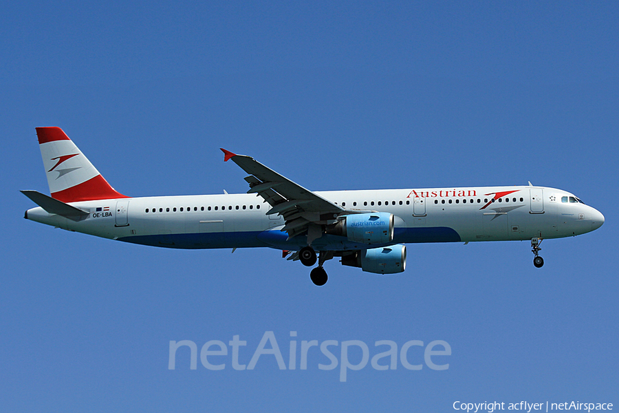 Austrian Airlines Airbus A321-111 (OE-LBA) | Photo 152590