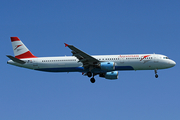 Austrian Airlines Airbus A321-111 (OE-LBA) at  Larnaca - International, Cyprus