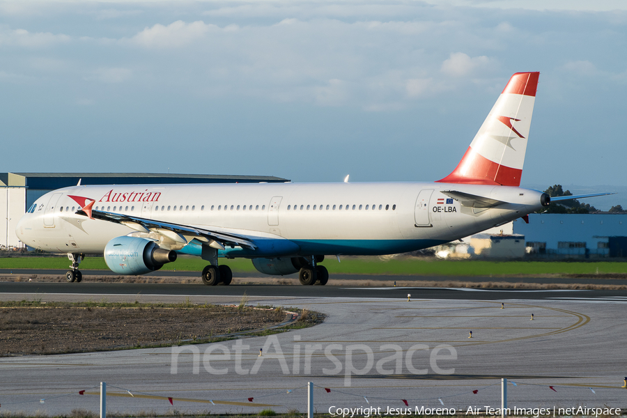 Austrian Airlines Airbus A321-111 (OE-LBA) | Photo 171144