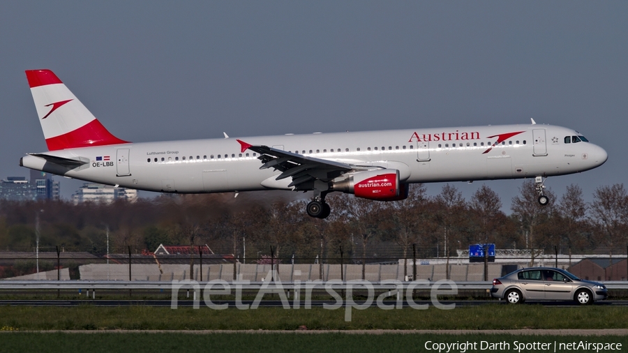 Austrian Airlines Airbus A321-111 (OE-LBB) | Photo 235494