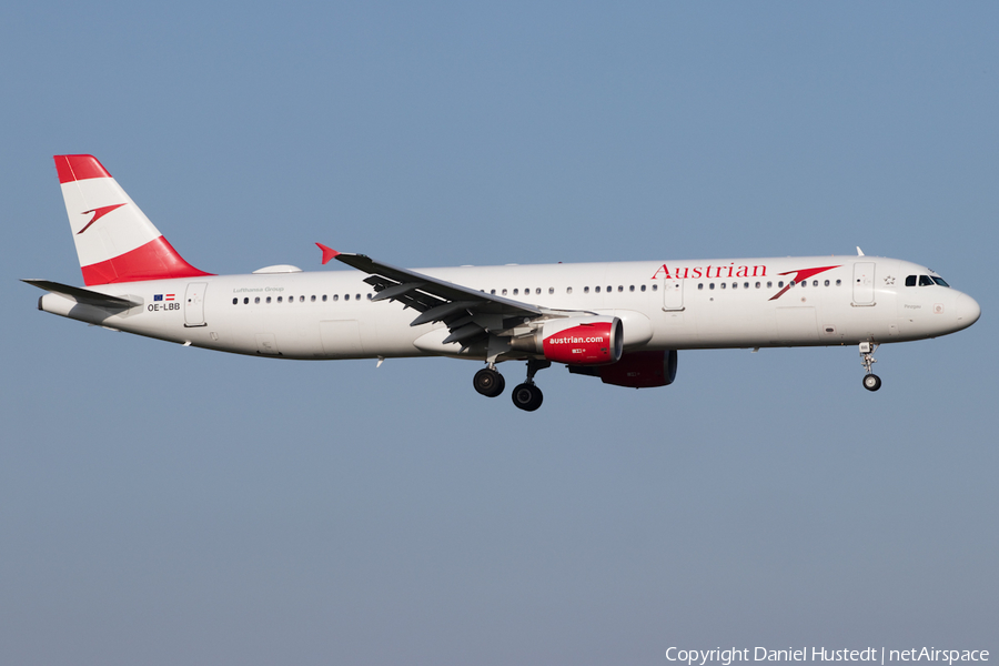 Austrian Airlines Airbus A321-111 (OE-LBB) | Photo 512409