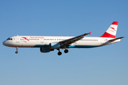 Austrian Airlines Airbus A321-111 (OE-LBB) at  Barcelona - El Prat, Spain