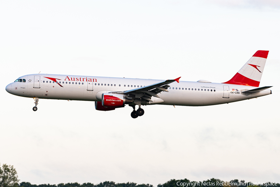 Austrian Airlines Airbus A321-111 (OE-LBB) | Photo 351730