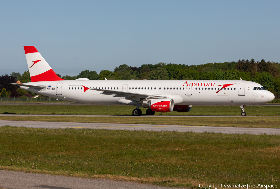 Austrian Airlines Airbus A321-111 (OE-LBB) | Photo 509129