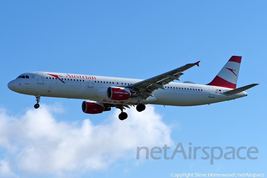 Austrian Airlines Airbus A321-111 (OE-LBB) | Photo 172679