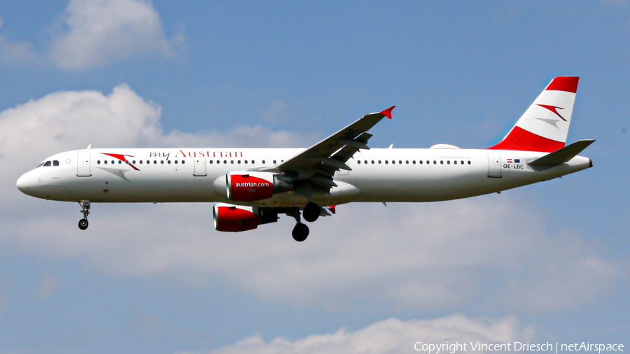 Austrian Airlines Airbus A321-111 (OE-LBC) | Photo 508170