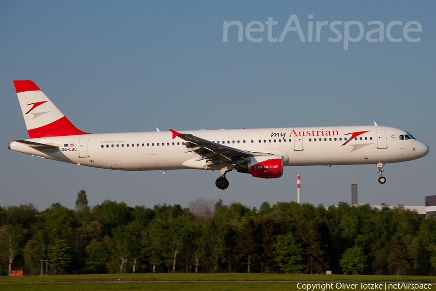 Austrian Airlines Airbus A321-111 (OE-LBC) | Photo 107655