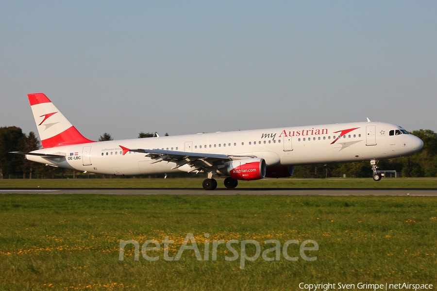 Austrian Airlines Airbus A321-111 (OE-LBC) | Photo 107685