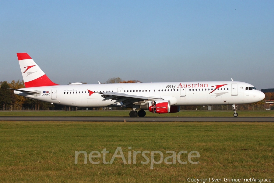 Austrian Airlines Airbus A321-111 (OE-LBC) | Photo 374444