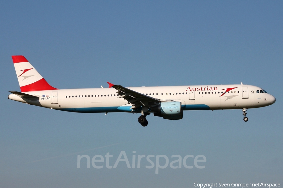 Austrian Airlines Airbus A321-111 (OE-LBC) | Photo 440722