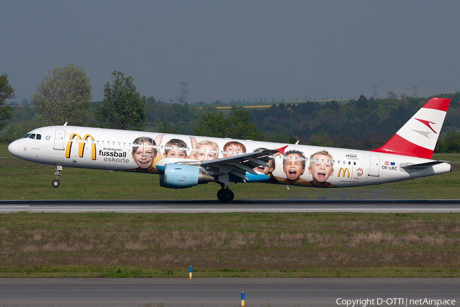 Austrian Airlines Airbus A321-111 (OE-LBC) | Photo 254558