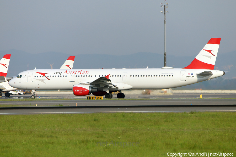 Austrian Airlines Airbus A321-111 (OE-LBC) | Photo 508667