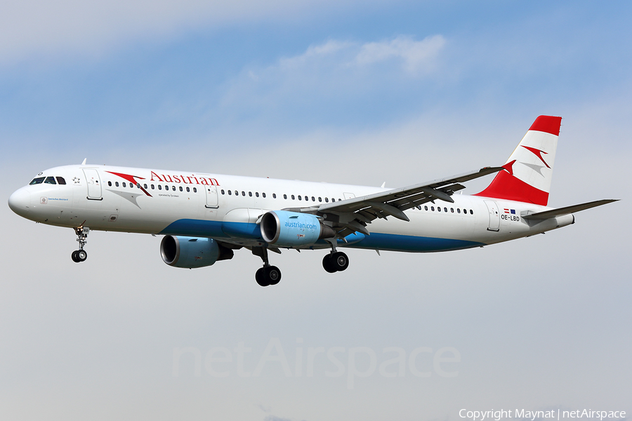 Austrian Airlines Airbus A321-211 (OE-LBD) | Photo 424577