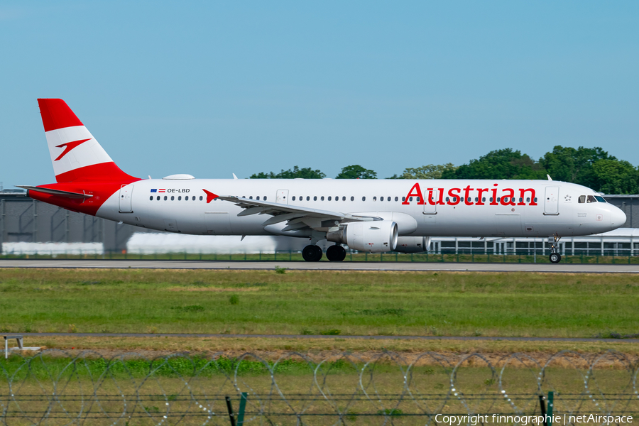 Austrian Airlines Airbus A321-211 (OE-LBD) | Photo 509335
