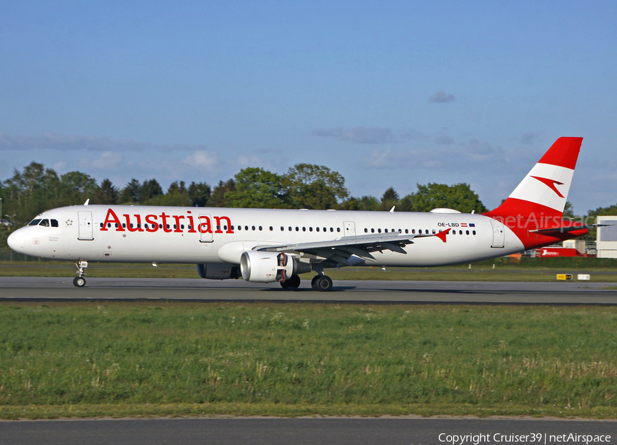 Austrian Airlines Airbus A321-211 (OE-LBD) | Photo 360067