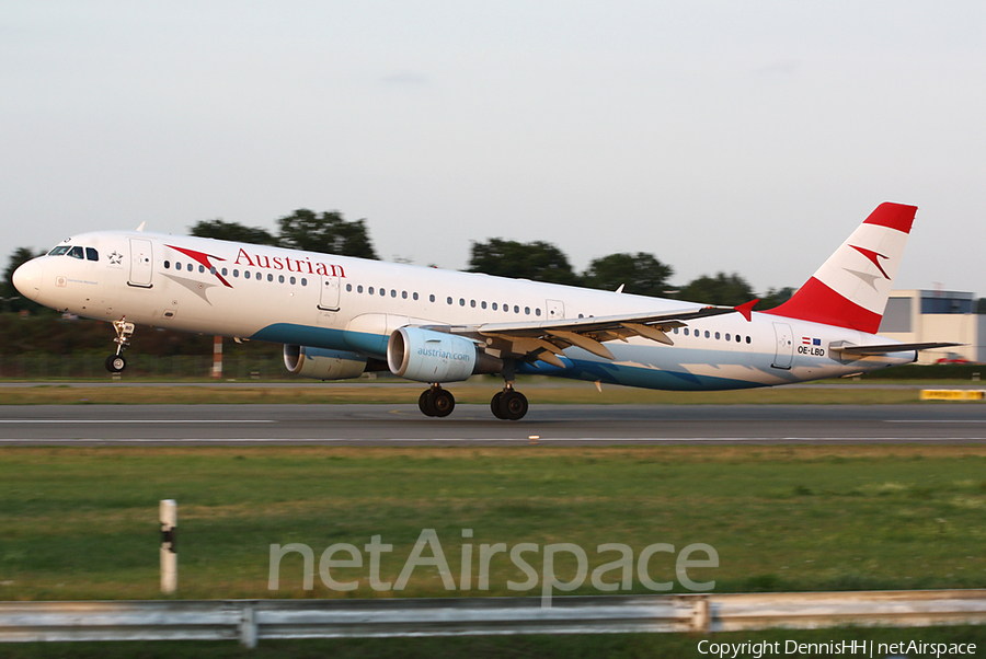 Austrian Airlines Airbus A321-211 (OE-LBD) | Photo 406804