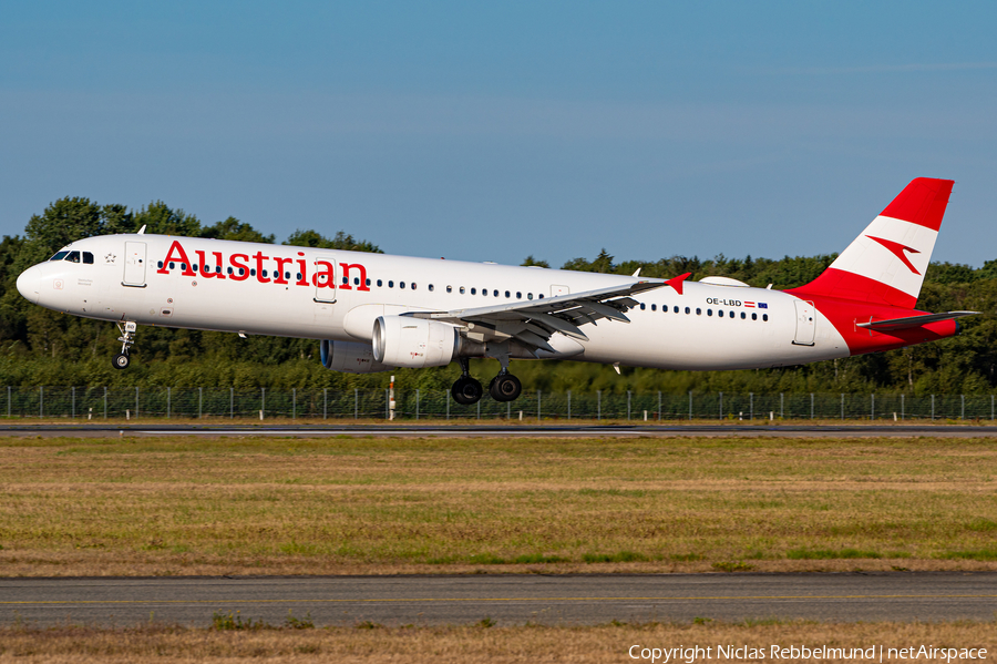 Austrian Airlines Airbus A321-211 (OE-LBD) | Photo 524671