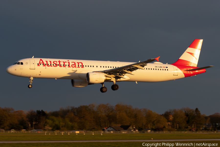Austrian Airlines Airbus A321-211 (OE-LBD) | Photo 564888