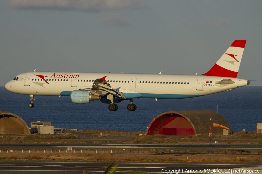 Austrian Airlines Airbus A321-211 (OE-LBD) | Photo 571078