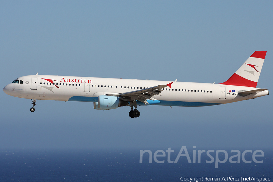 Austrian Airlines Airbus A321-211 (OE-LBD) | Photo 281624