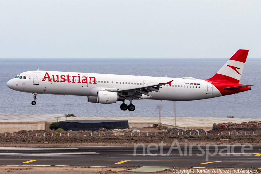 Austrian Airlines Airbus A321-211 (OE-LBD) | Photo 360582