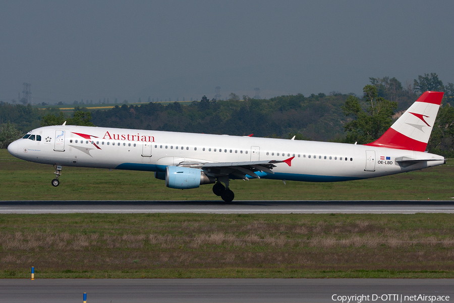 Austrian Airlines Airbus A321-211 (OE-LBD) | Photo 254542