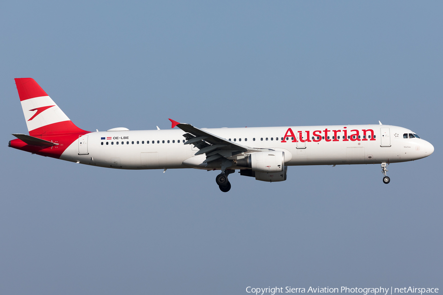 Austrian Airlines Airbus A321-211 (OE-LBE) | Photo 502424