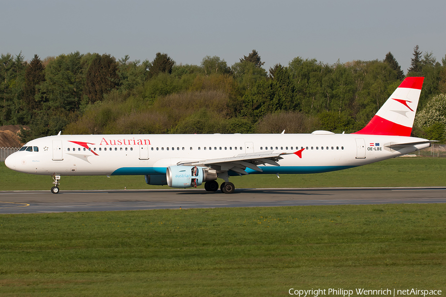 Austrian Airlines Airbus A321-211 (OE-LBE) | Photo 257945