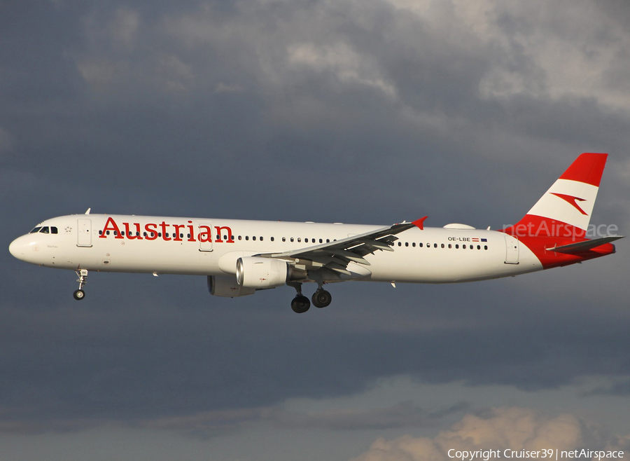 Austrian Airlines Airbus A321-211 (OE-LBE) | Photo 360110