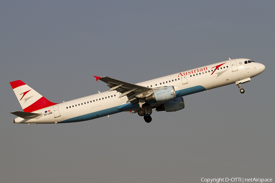 Austrian Airlines Airbus A321-211 (OE-LBE) | Photo 318354