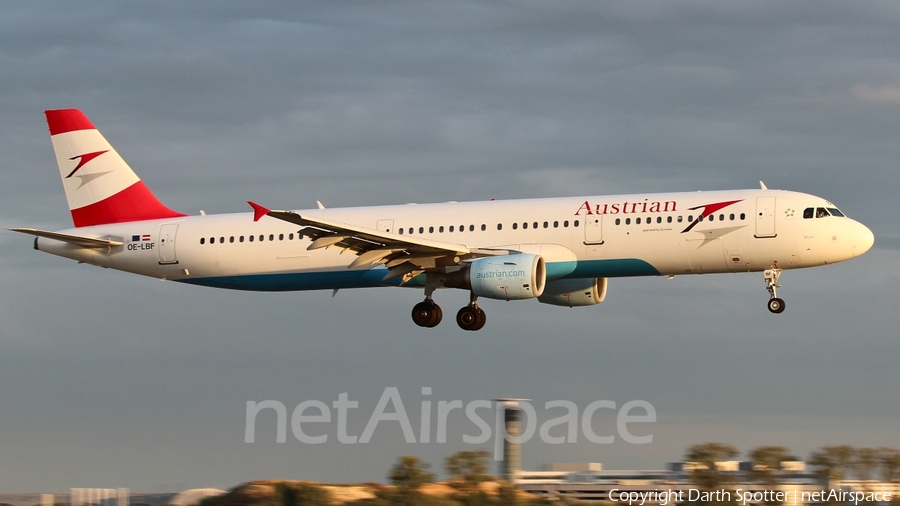 Austrian Airlines Airbus A321-211 (OE-LBF) | Photo 222351