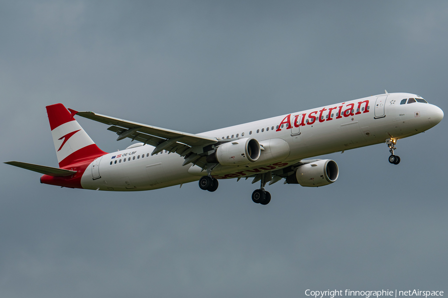 Austrian Airlines Airbus A321-211 (OE-LBF) | Photo 451466