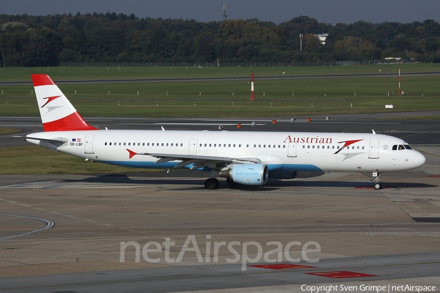 Austrian Airlines Airbus A321-211 (OE-LBF) | Photo 125548