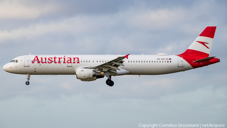 Austrian Airlines Airbus A321-211 (OE-LBF) | Photo 422923