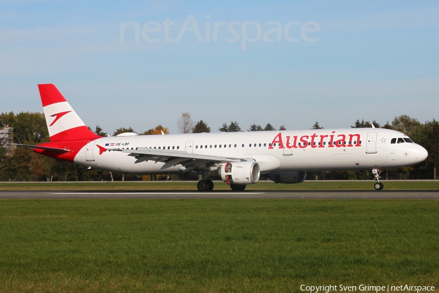 Austrian Airlines Airbus A321-211 (OE-LBF) | Photo 535884
