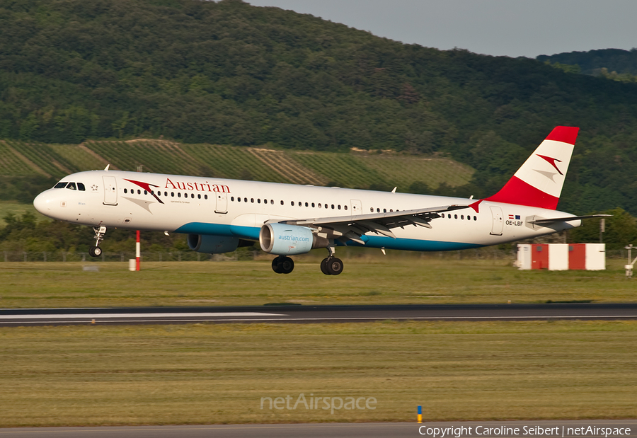 Austrian Airlines Airbus A321-211 (OE-LBF) | Photo 245601