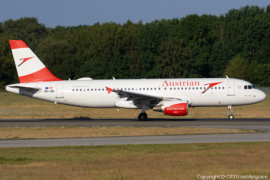 Austrian Airlines Airbus A320-214 (OE-LBI) | Photo 574443