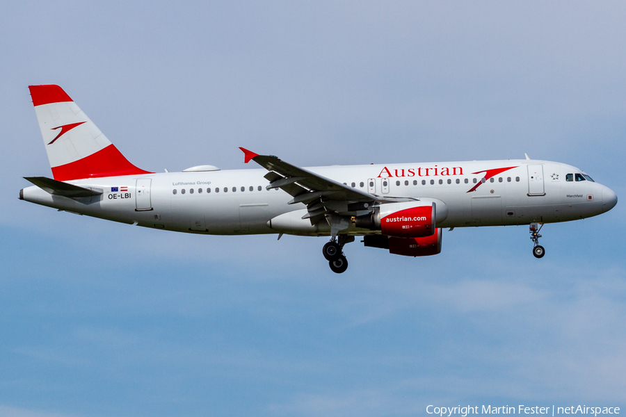 Austrian Airlines Airbus A320-214 (OE-LBI) | Photo 346137