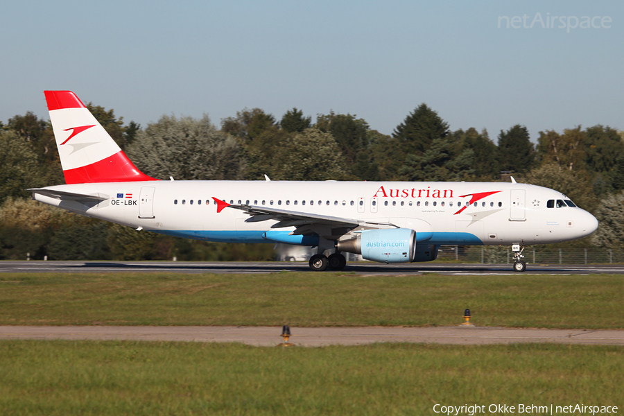 Austrian Airlines Airbus A320-214 (OE-LBK) | Photo 37380