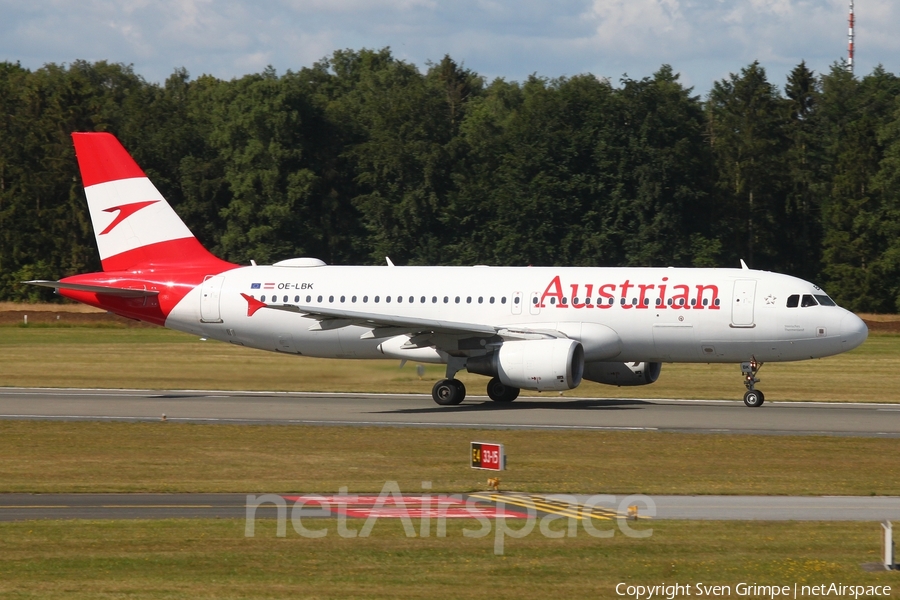 Austrian Airlines Airbus A320-214 (OE-LBK) | Photo 516023