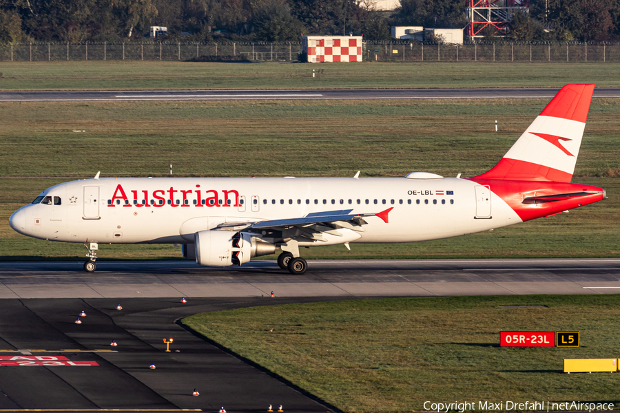 Austrian Airlines Airbus A320-211 (OE-LBL) | Photo 645021