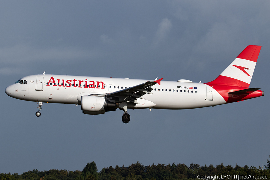 Austrian Airlines Airbus A320-211 (OE-LBL) | Photo 526599